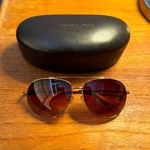 Michael Kors Women’s Copper Aviator Sunglasses